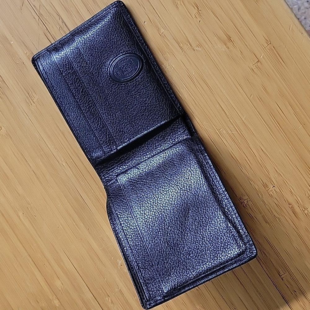MENS PEBBLED LEATHER WALLET BLACK